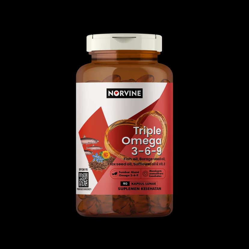 Norvine Triple Omega 3-6-9 90 Kapsul Lunak